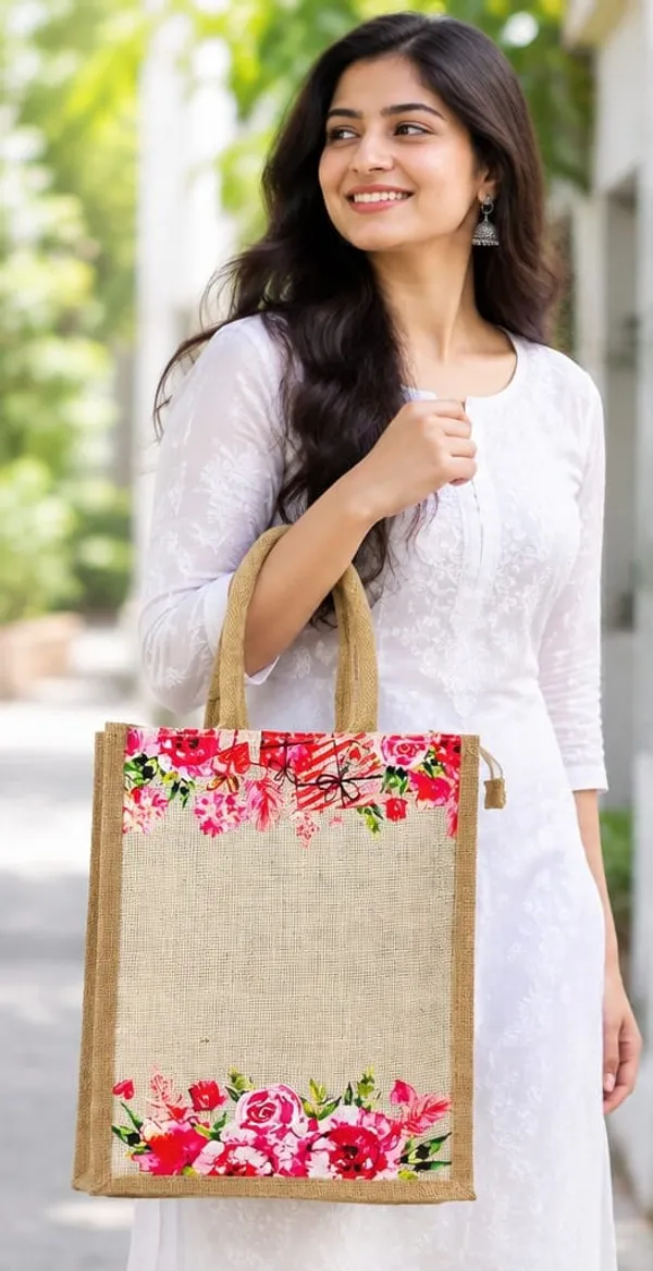 Beige_Jute_Floral_Be_Tote_Bag_For_Everyone