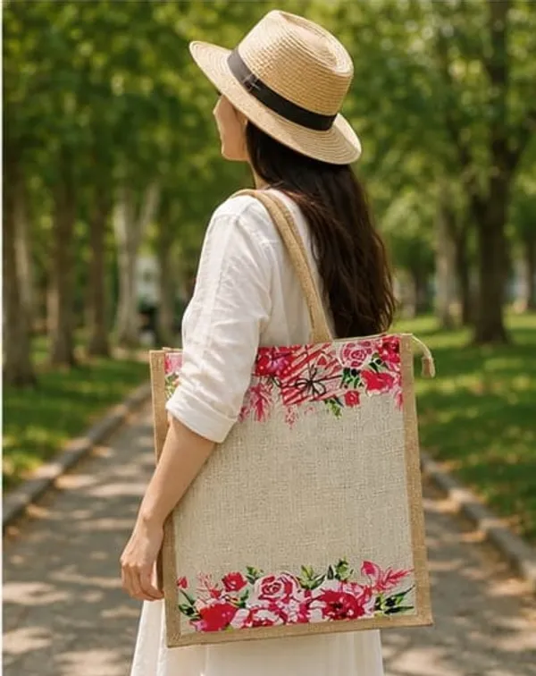 Beige_Jute_Floral_Be_Tote_Bag_For_Everyone