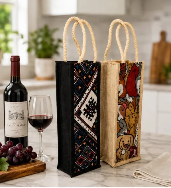 Pack_Of_2_Black_Beige_Jute_Bottle_Bag_For_Everyone