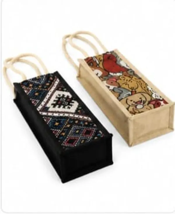 Pack_Of_2_Black_Beige_Jute_Bottle_Bag_For_Everyone