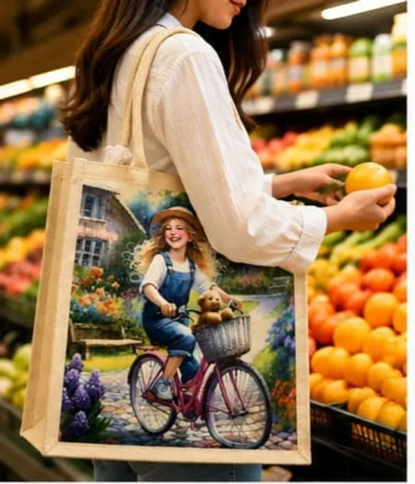 Multicolour_Cotton_Printed_Zip_Tote_Bag_For_Unisex