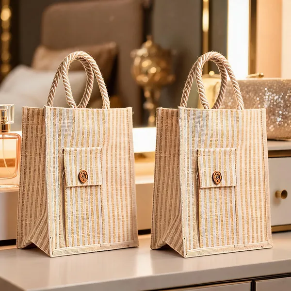 Pack_Of_2_Beige_Jute_Striped_Tote_Bag_With_Front_Pocket_For_Everyone
