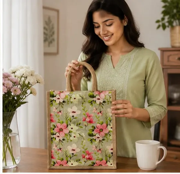 Premium_Floral_Jute_Shopping_Bag_For_Unisex