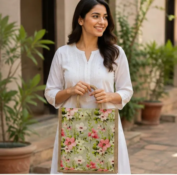 Premium_Floral_Jute_Shopping_Bag_For_Unisex
