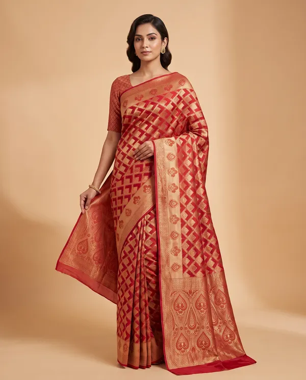 Organza_Brocade_Festive_Saree