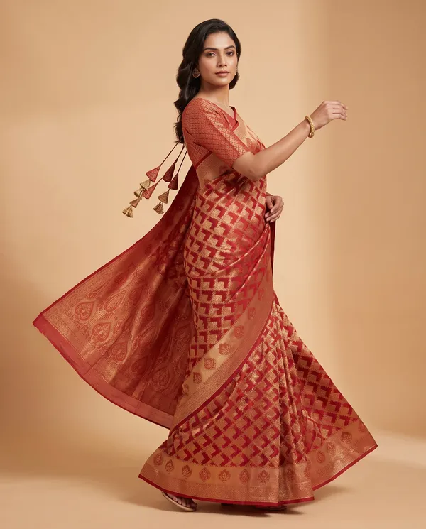 Organza_Brocade_Festive_Saree