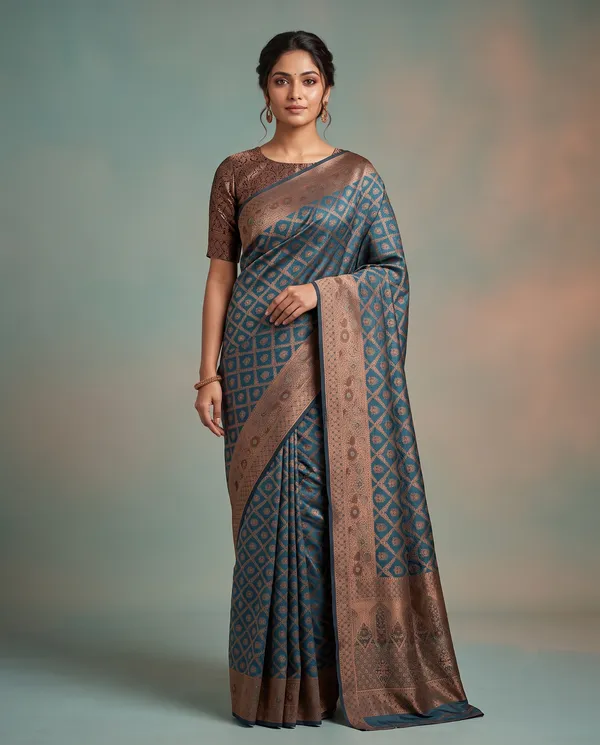 Organza_Brocade_Festive_Saree