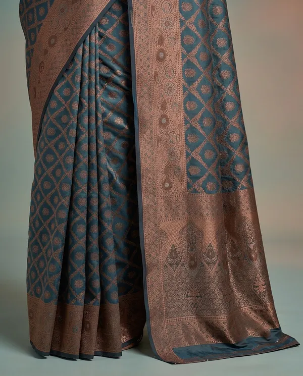 Organza_Brocade_Festive_Saree