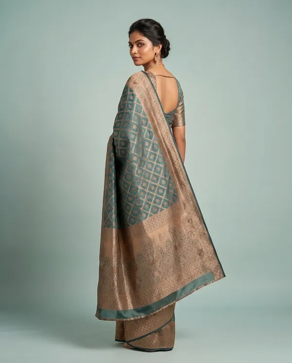 Organza_Brocade_Festive_Saree
