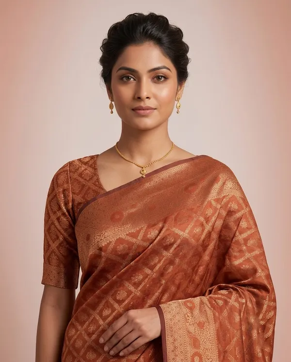 Organza_Brocade_Festive_Saree