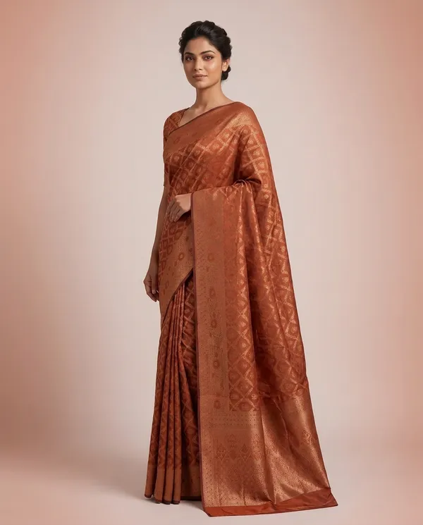 Organza_Brocade_Festive_Saree