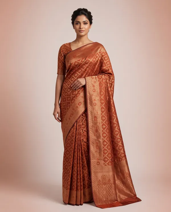 Organza_Brocade_Festive_Saree