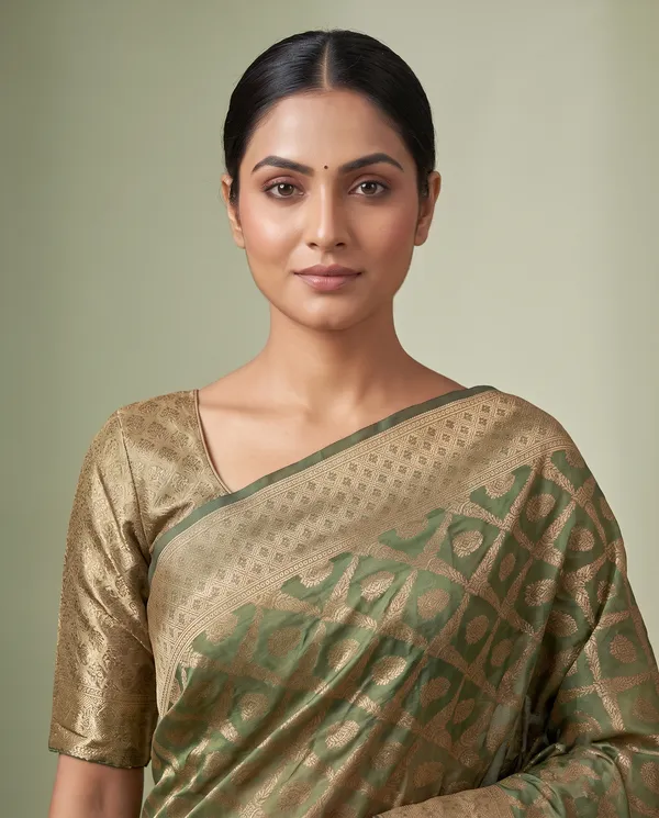 Organza_Brocade_Festive_Saree