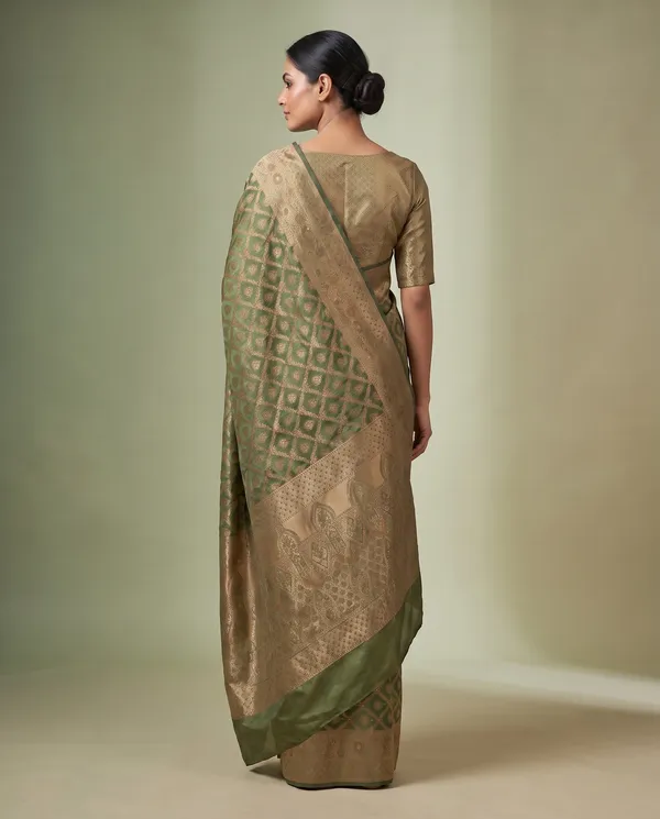 Organza_Brocade_Festive_Saree