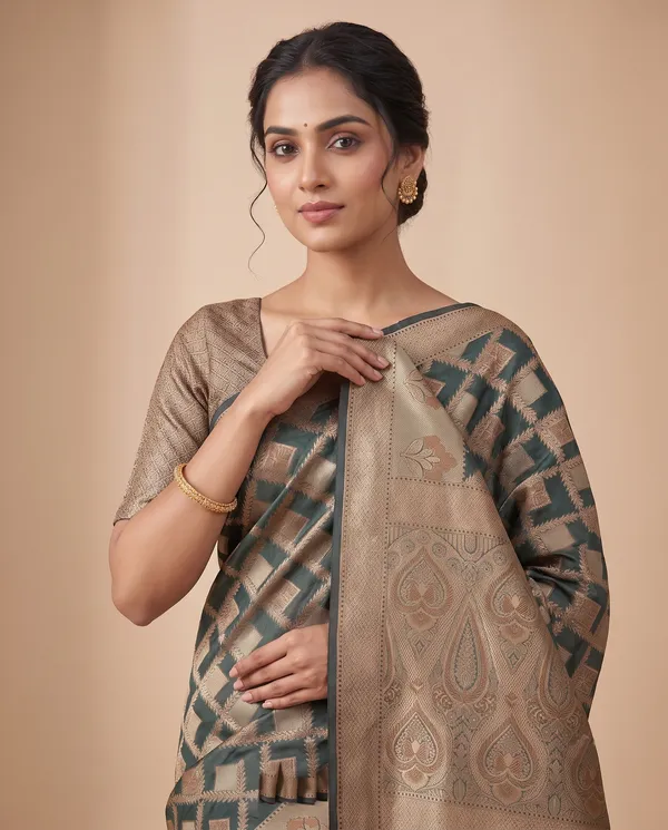 Organza_Brocade_Festive_Saree