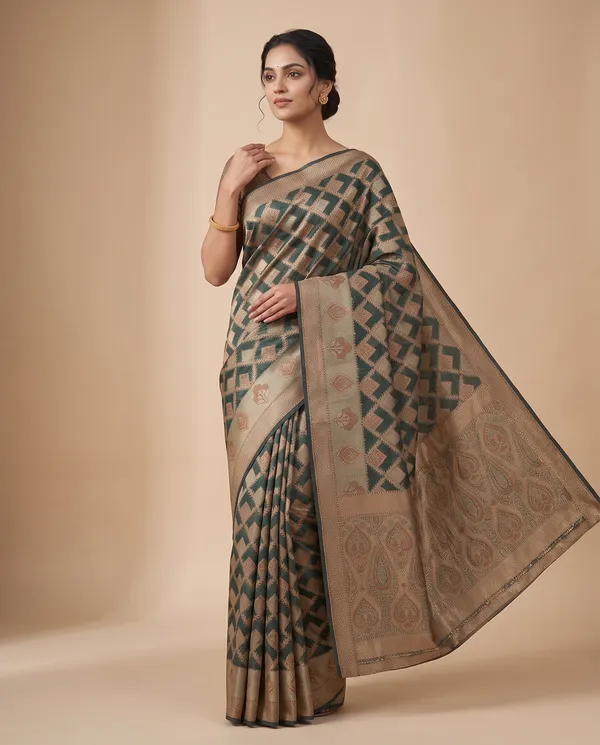 Organza_Brocade_Festive_Saree