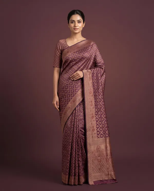 Organza_Brocade_Festive_Saree