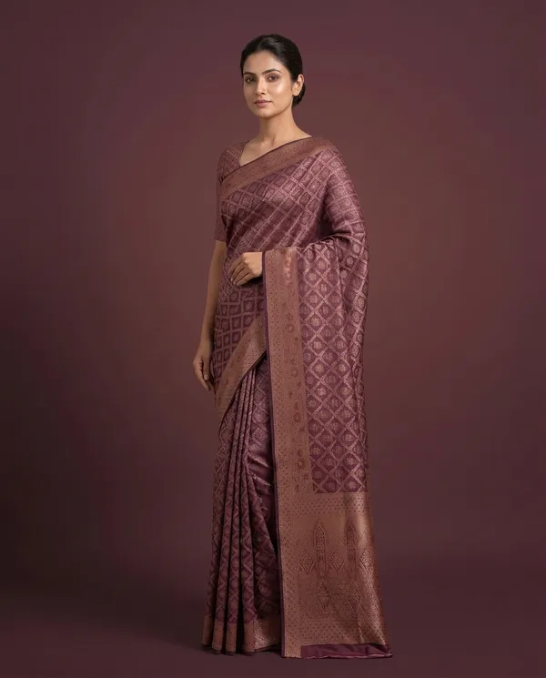 Organza_Brocade_Festive_Saree