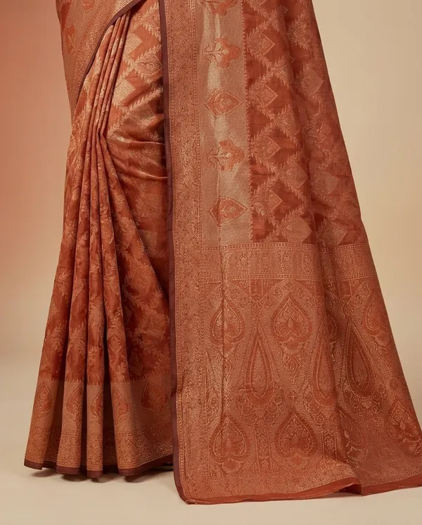 Organza_Brocade_Festive_Saree