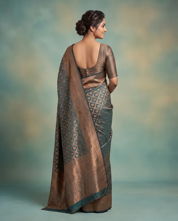 Organza_Brocade_Festive_Saree