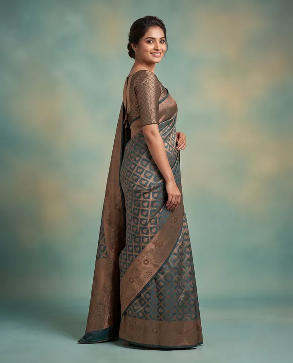 Organza_Brocade_Festive_Saree