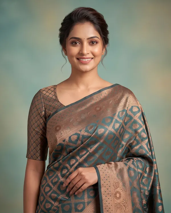 Organza_Brocade_Festive_Saree