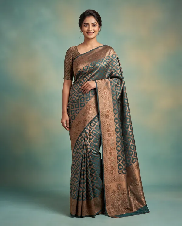 Organza_Brocade_Festive_Saree