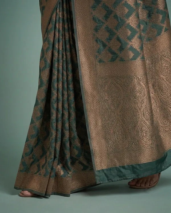Organza_Brocade_Festive_Saree