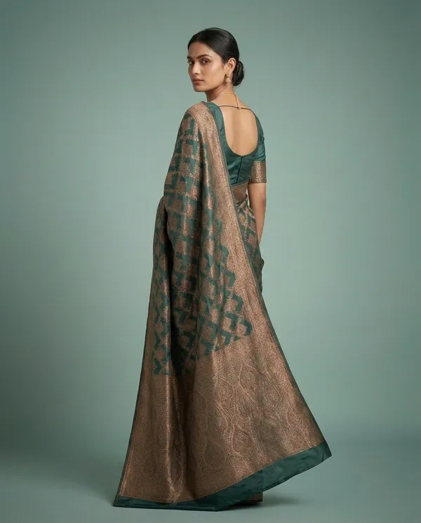 Organza_Brocade_Festive_Saree