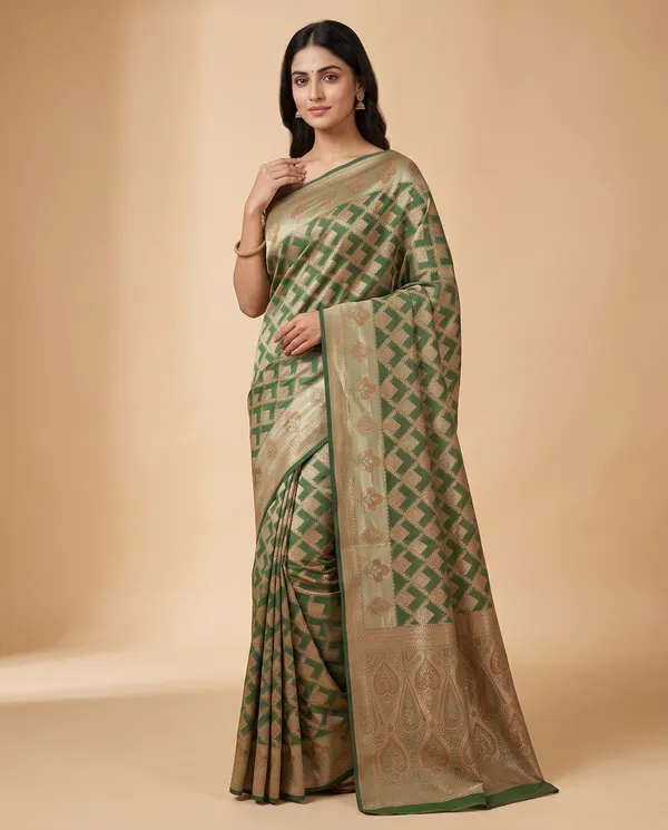 Organza_Brocade_Festive_Saree