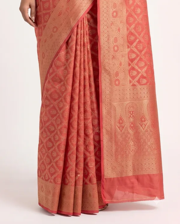 Organza_Brocade_Festive_Saree