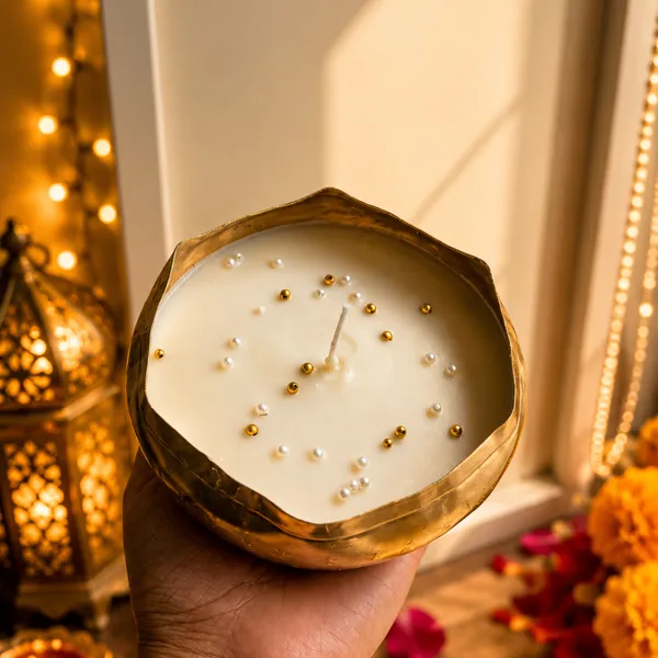 Wax_Festive_Diwali_Green_Long_Gift_Box_With_Mug_&_Urli_Candle