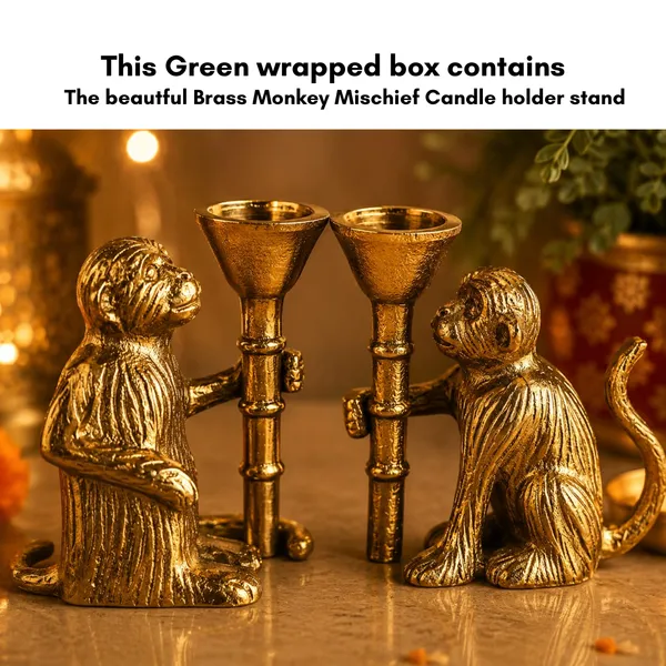 Metal_Festive_Monkey_Candle_Holder_Pomegranate_Toran_Basket