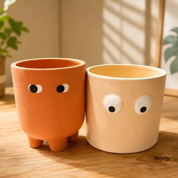 Festive_Orange_White_Grande_Form_Large_Face_Planter_Set_Of_2