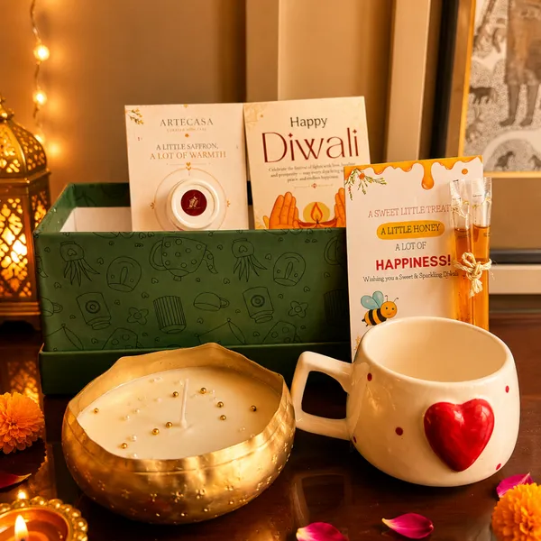 Wax_Festive_Diwali_Green_Long_Gift_Box_With_Mug_&_Urli_Candle
