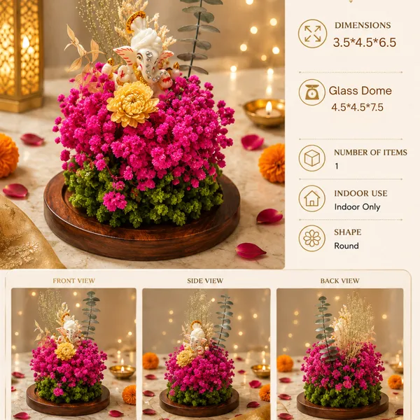 Glass_Festive_Floral_Ganesha_Decorative_Dome