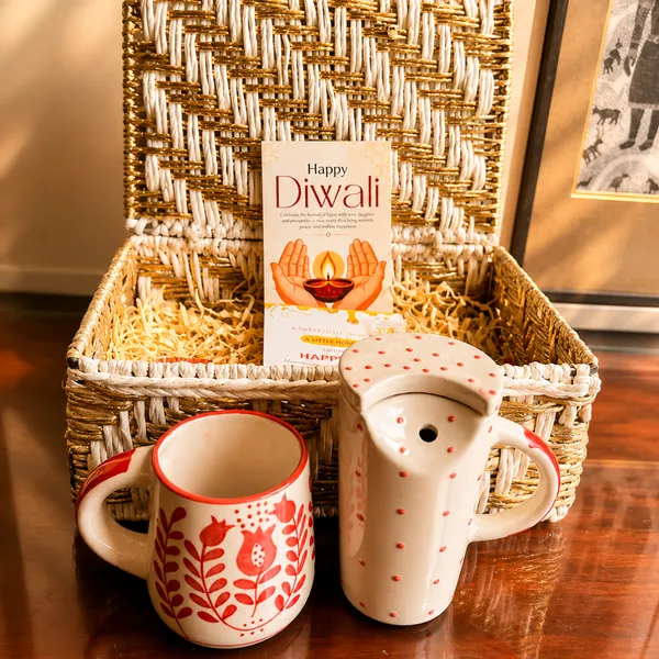 Artecasa_Red_Tumbler_&_Mug_Diwali_Gift_Basket_Hamper