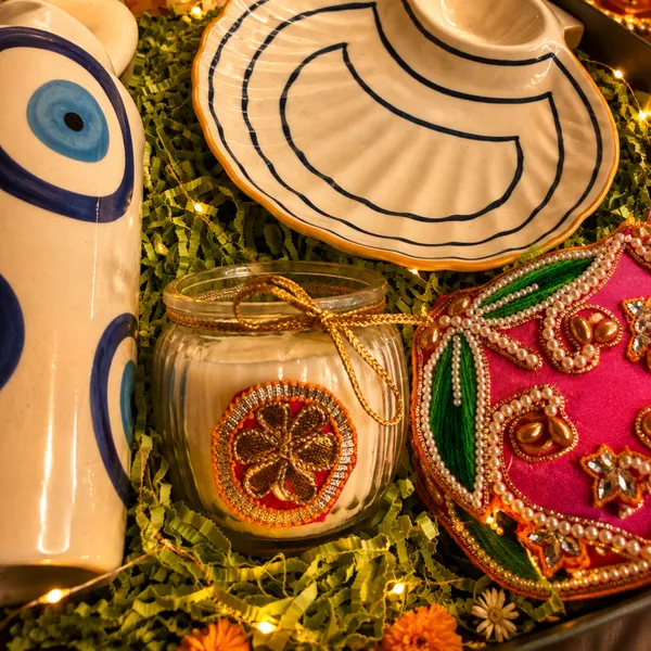 Artecasa_Green_Gift_Box_Evil_Eye_Jar_Seashell_Platter_Hamper