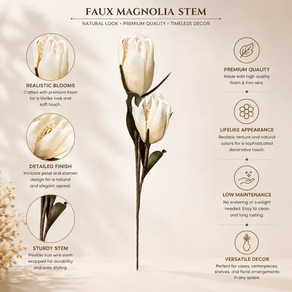 Faux_Foam_Yellow_Magnolia_Champaca_Flower_Stem