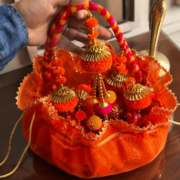 Jute_Festive_Diwali_Orange_Potli_With_Festive_Toran