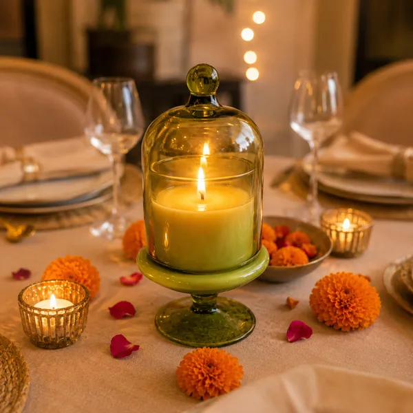 Wax_Decorative_Green_Glass_Jar_Fragrance_Candle