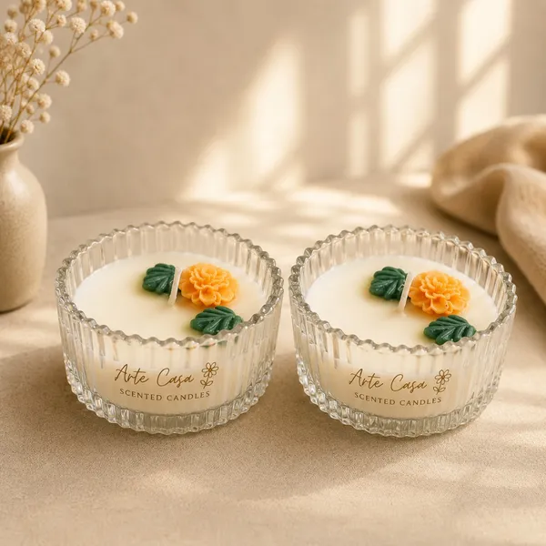 Wax_Festive_Genda_Flower_Glass_Candle_Set_Of_2