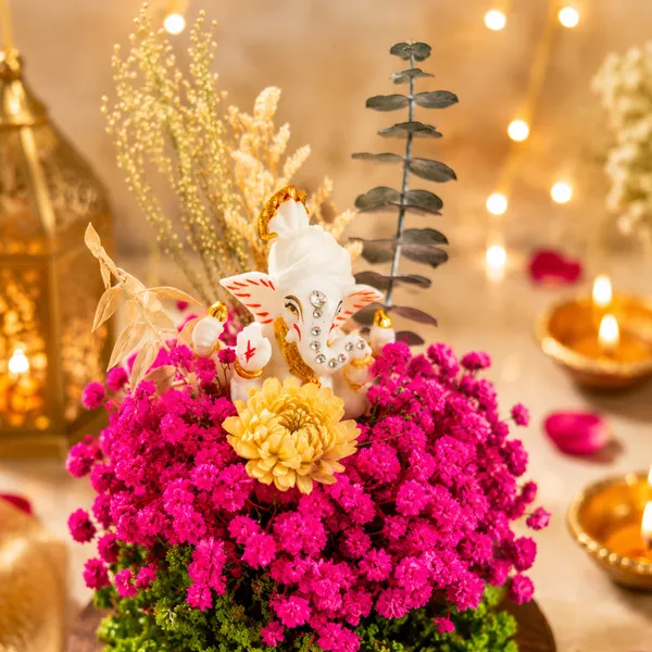 Glass_Festive_Floral_Ganesha_Decorative_Dome