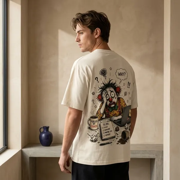 Unisex_-_White_Cotton_Oversized_Weekday_Mood_T_Shirt