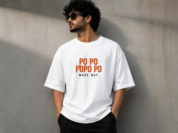 Maroon_Cotton_Oversized_Fit_"PO-PO"_Printed_T_Shirt_for_Men