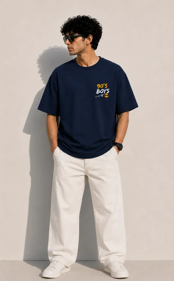 Navy_Blue_Cotton_Oversized_Fit_"90s_Ke_Ladke"_Printed_T_Shirt_for_Men