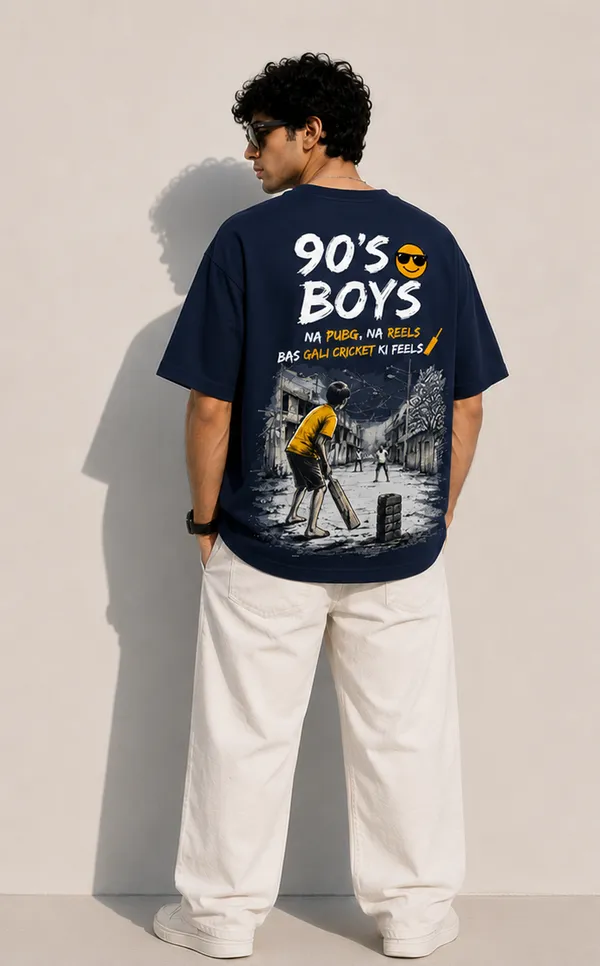Navy_Blue_Cotton_Oversized_Fit_"90s_Ke_Ladke"_Printed_T_Shirt_for_Men