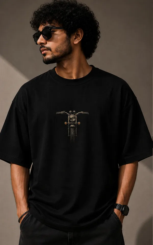 Black_Cotton_Oversized_Fit_"Dug-Dug"_Printed_T-shirt_for_Men