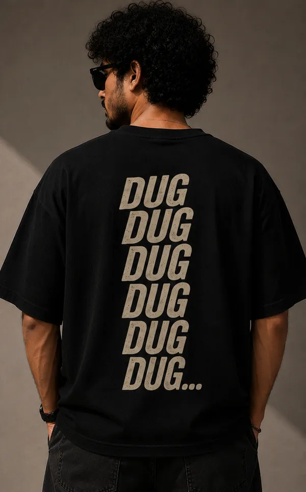 Black_Cotton_Oversized_Fit_"Dug-Dug"_Printed_T-shirt_for_Men