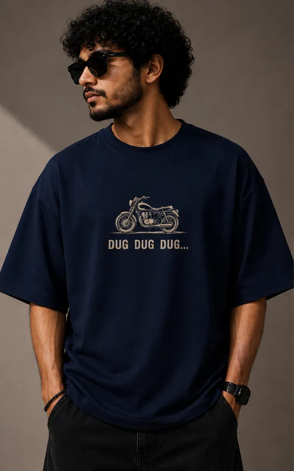 Navy_Blue_Cotton_Oversized_Fit_"DUG-DUG"_Printed_T_Shirt_for_Men